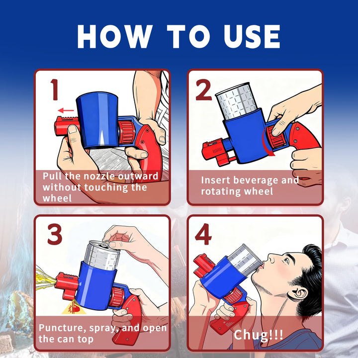 Beverage Spray Prank Gun
