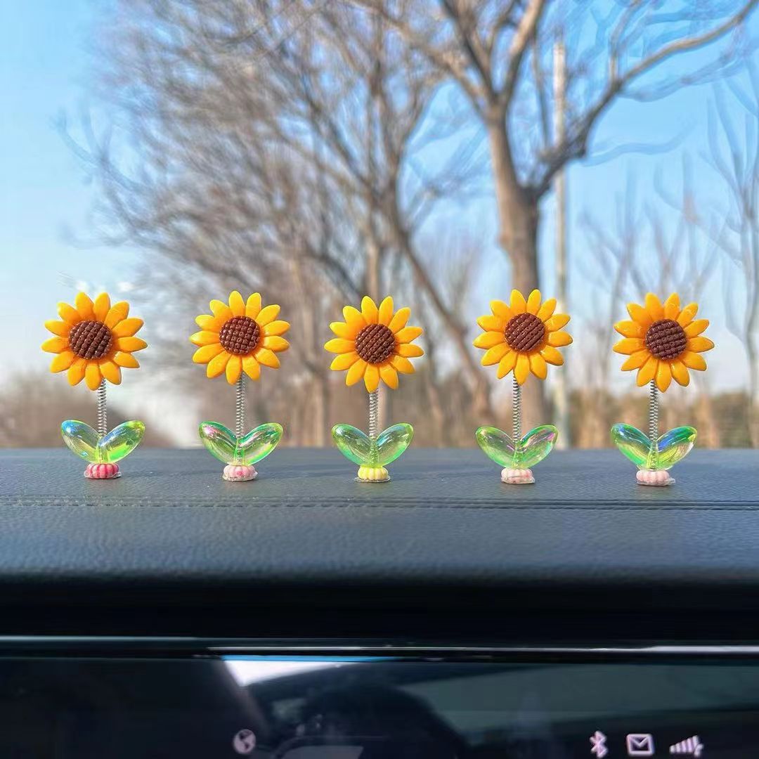 Cute Sunflower Car Ornament