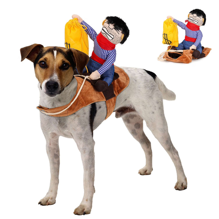 Funny Cowboy Rider Pet Clothes