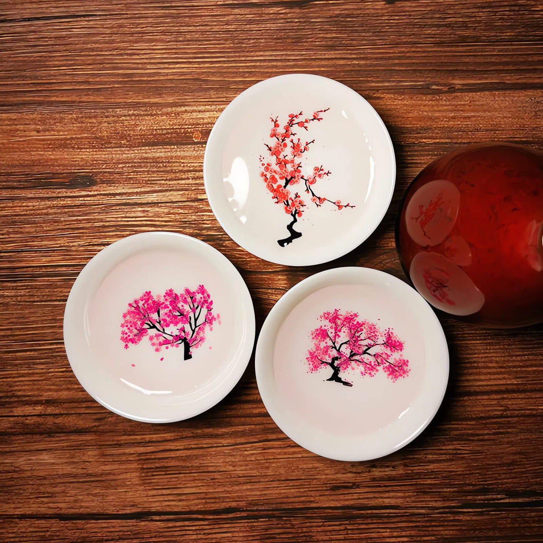 Hot and cold dual-color peach blossom cup