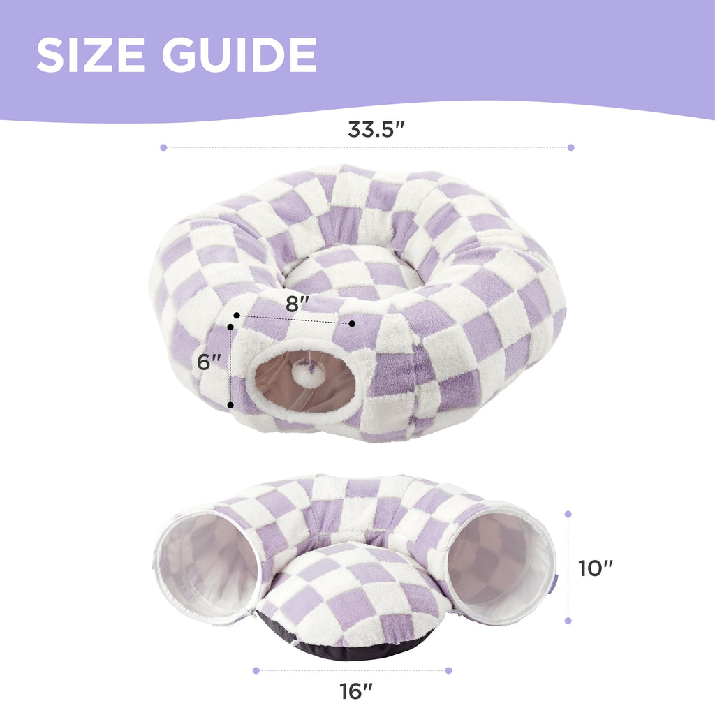 2-in-1 Cat tunnel bed