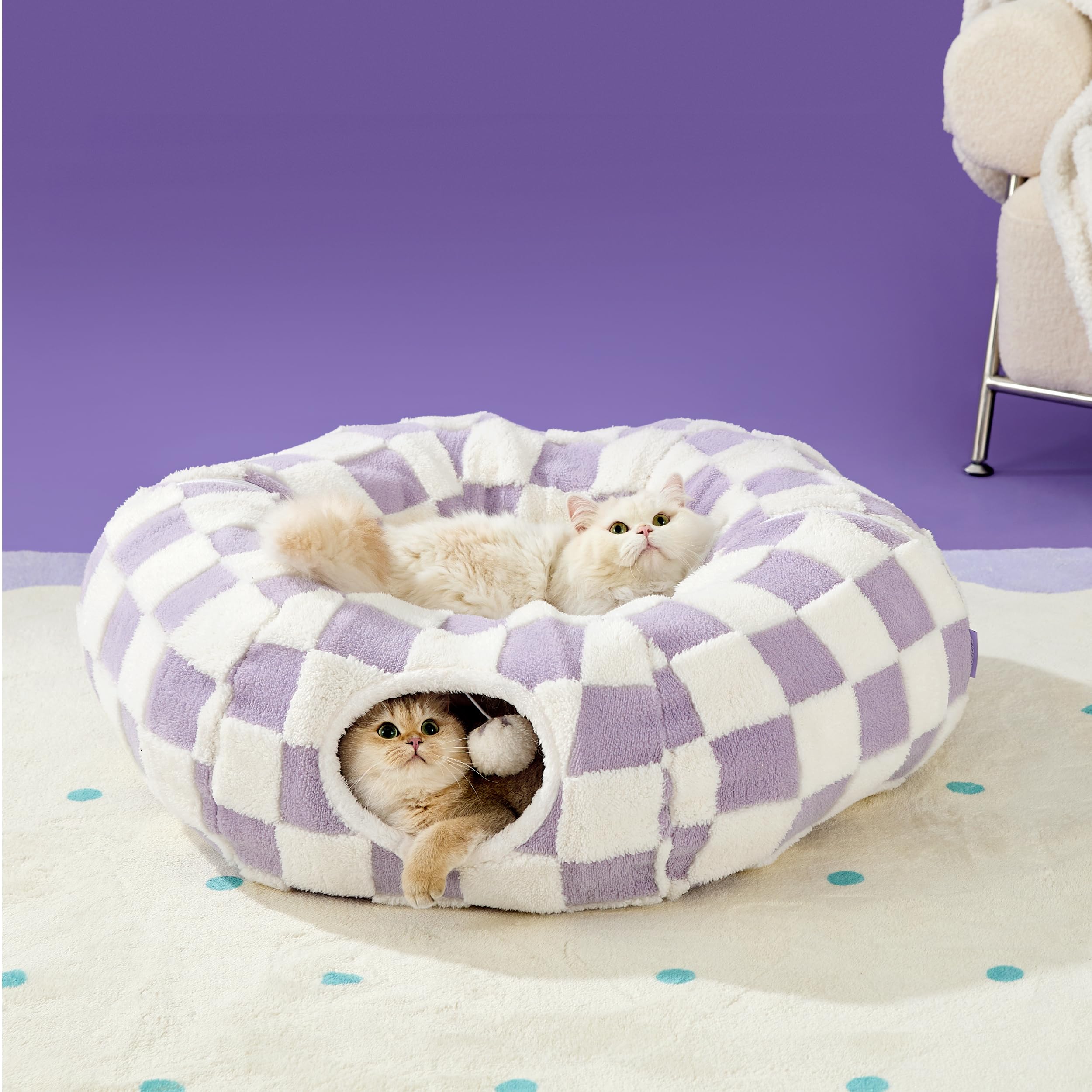 2-in-1 Cat tunnel bed