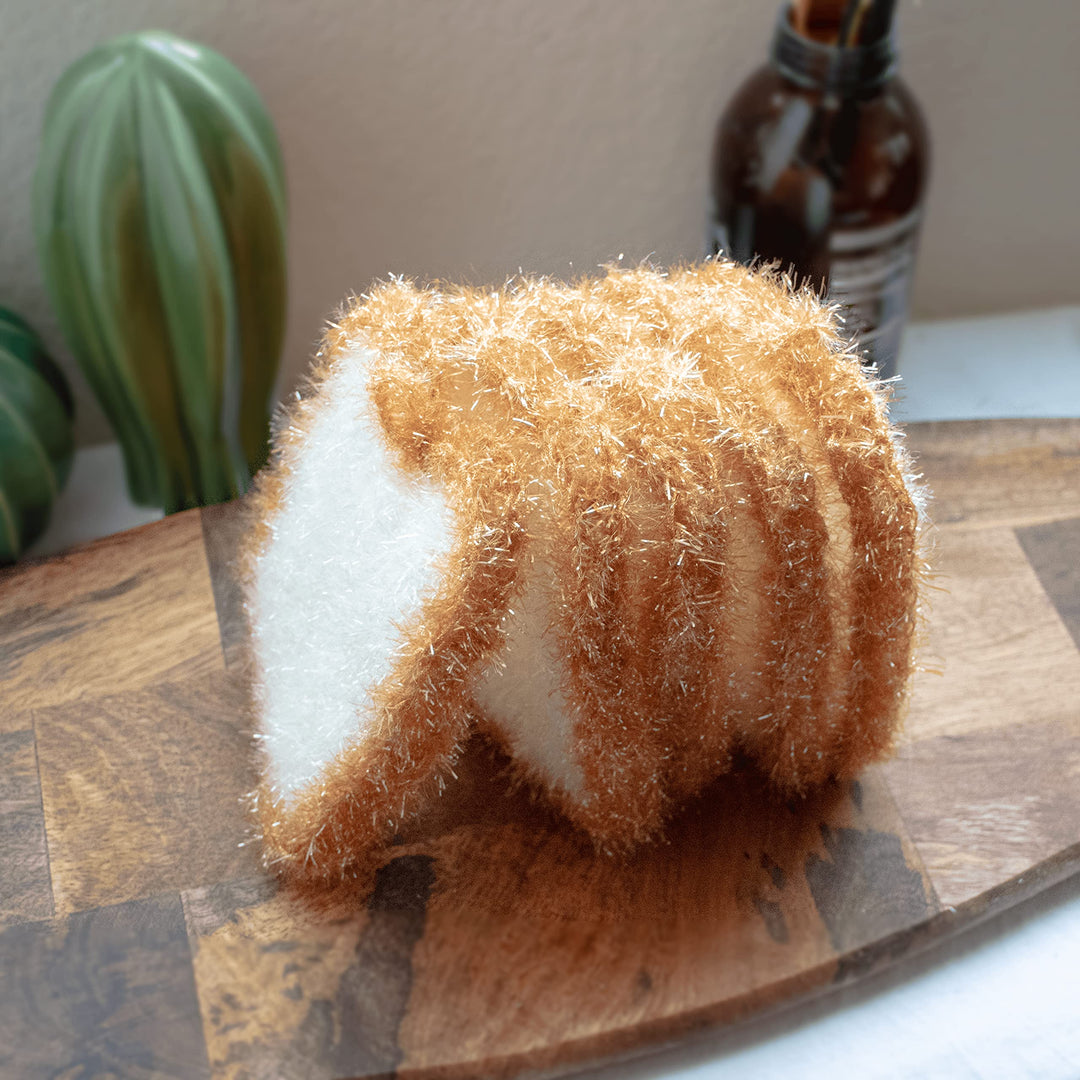 5PCs Cute toast-shaped dishwashing sponge