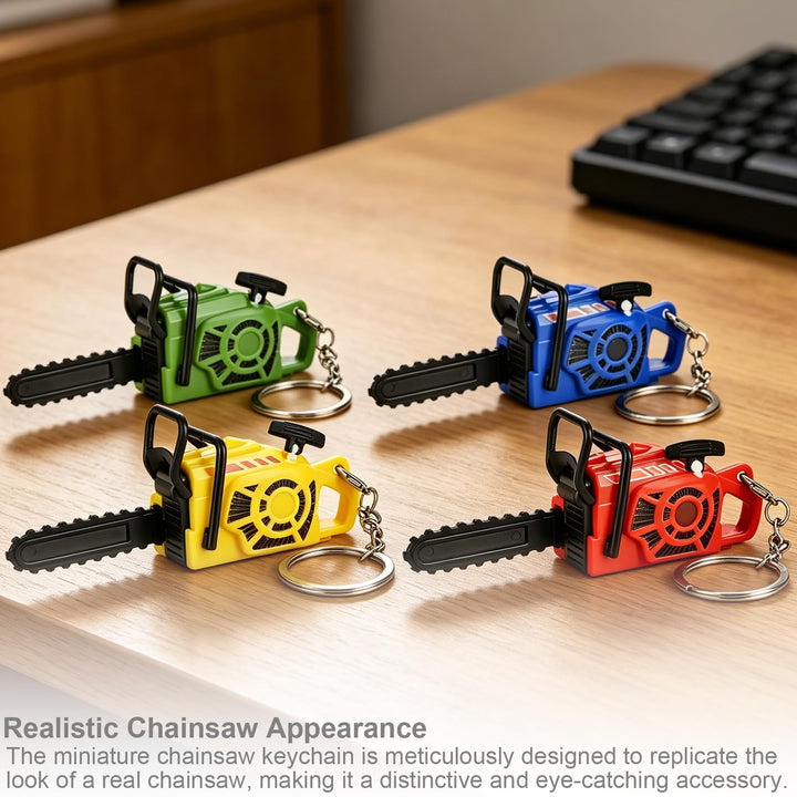 Mini chainsaw keychain