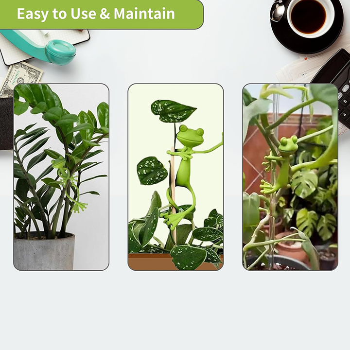 Frog-Shaped Plant Supports