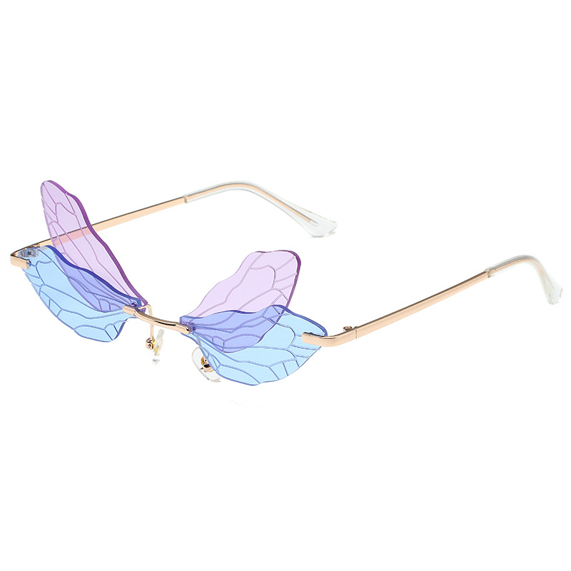 Dragonfly-wing gradient sunglasses