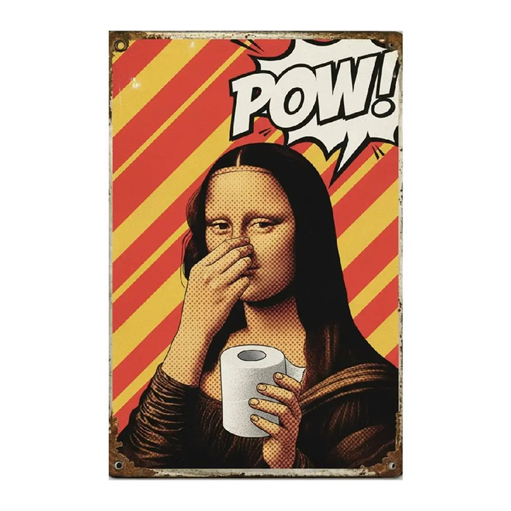 Funny Retro Bathroom Wall Decor