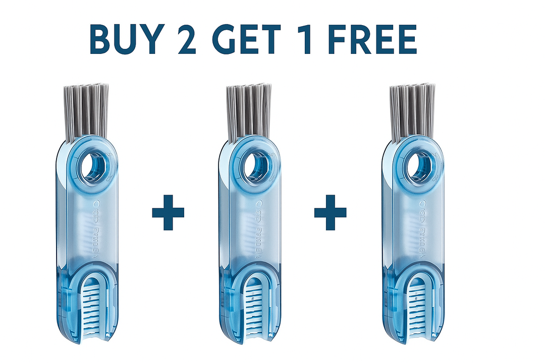 Multipurpose 3 in 1 Bottle Gap Cleaner Brush