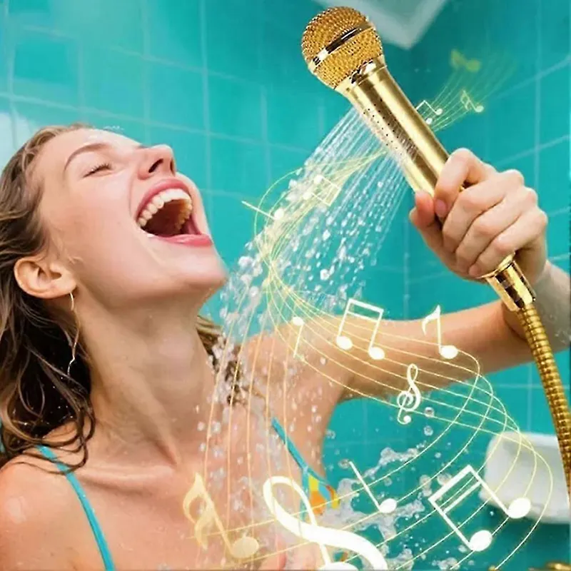 Microphone-Shaped Creative Showerhead