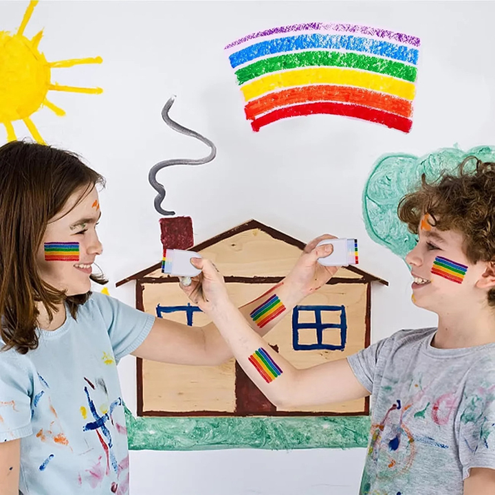 Washable Rainbow Face Paint Sticks