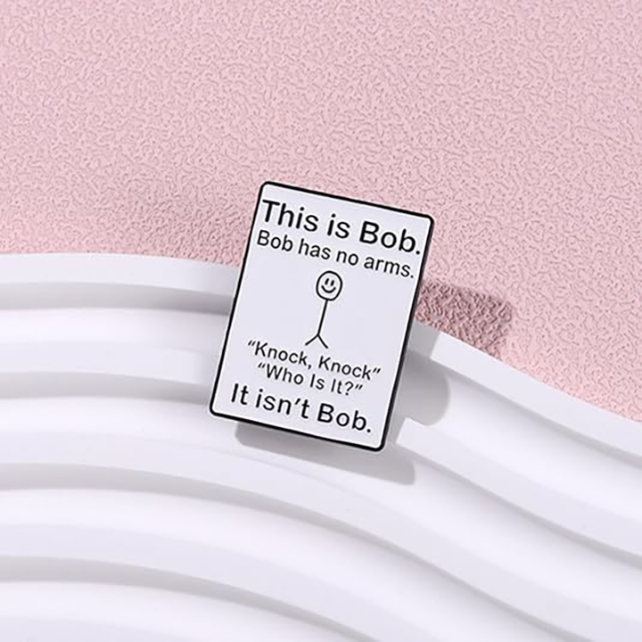 This is Bob—the "Bob with No Arms" doodle badge