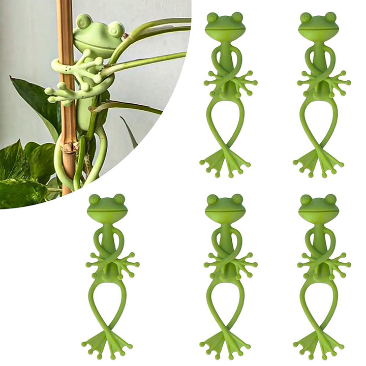 Frog-Shaped Plant Supports