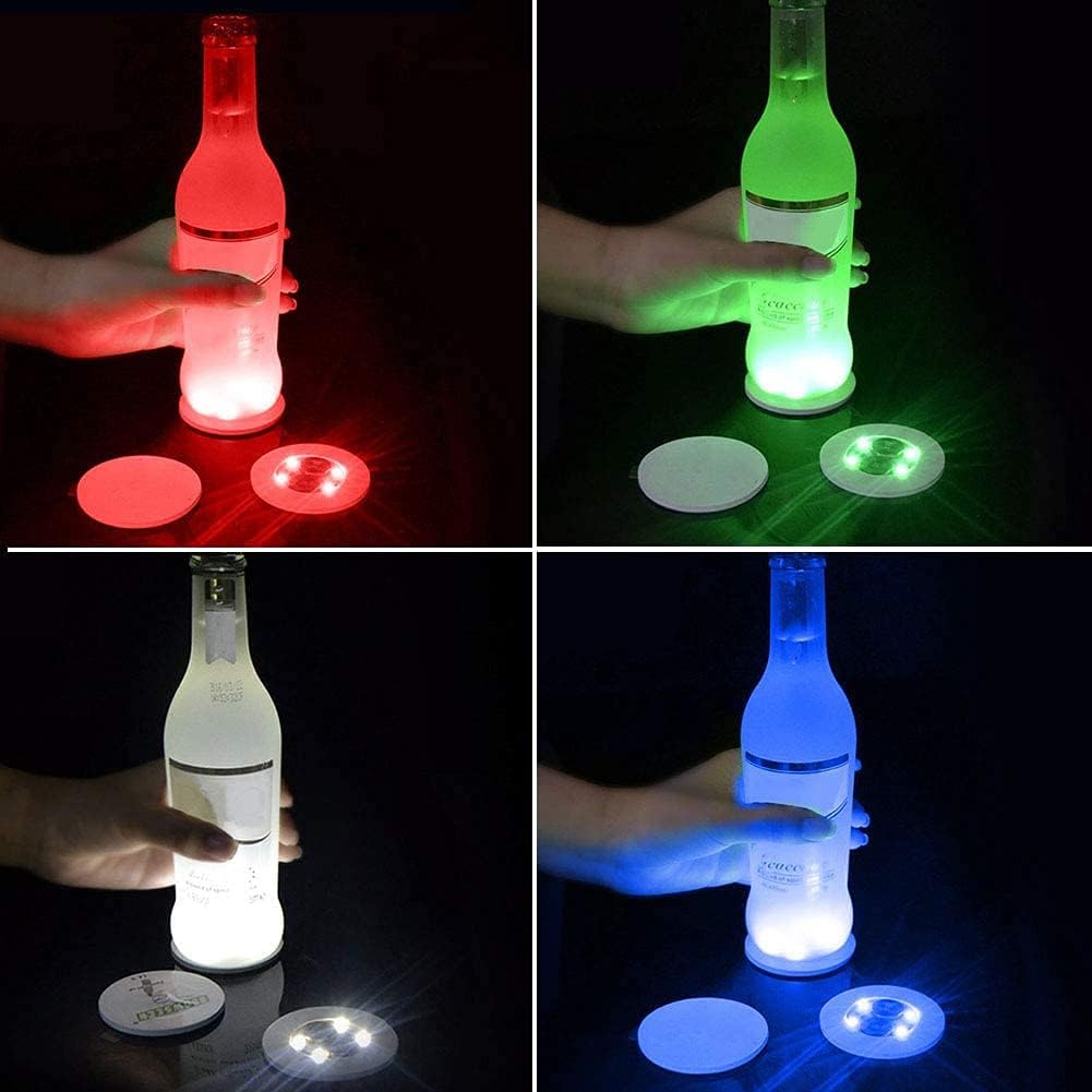 Color Changing LED Coaster Lights