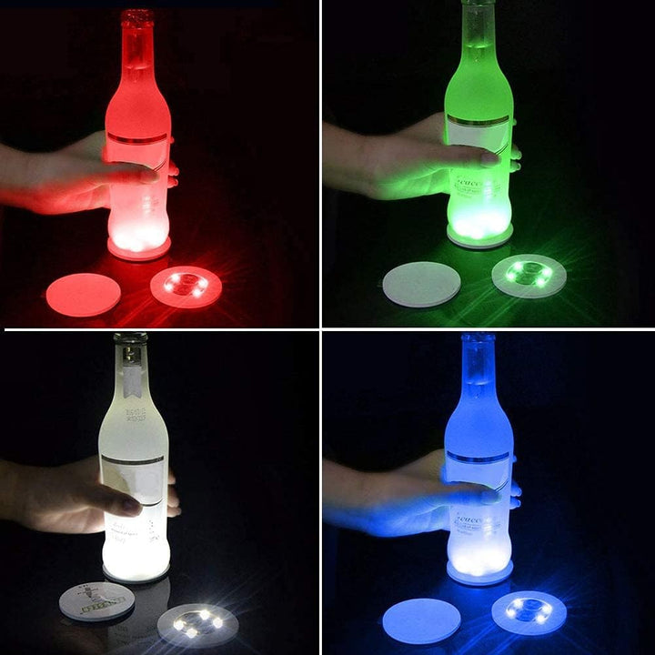 Color Changing LED Coaster Lights