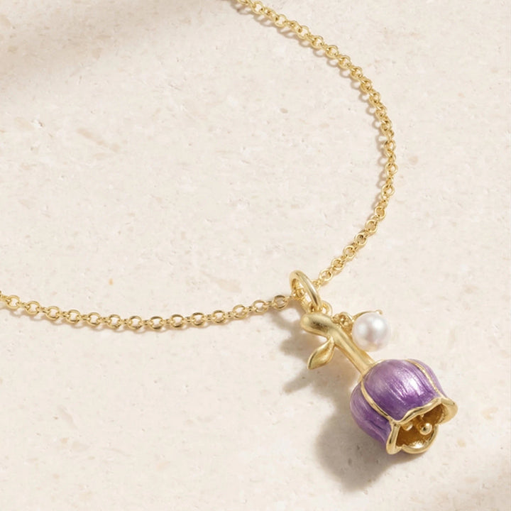 Color-Changing Blooming Rose Necklace