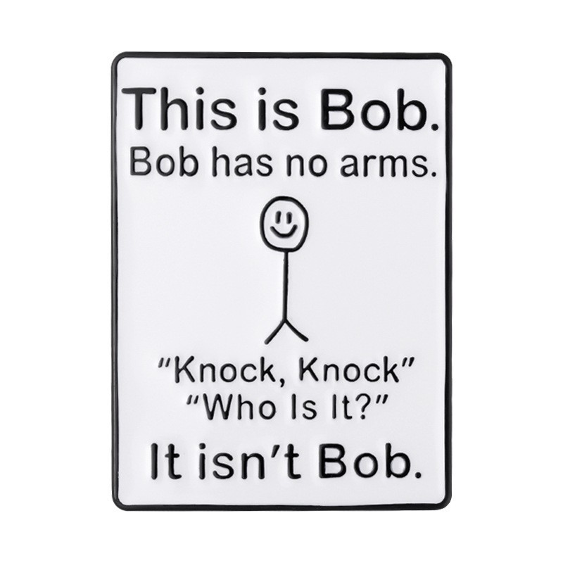 This is Bob—the "Bob with No Arms" doodle badge