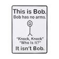 This is Bob—the "Bob with No Arms" doodle badge