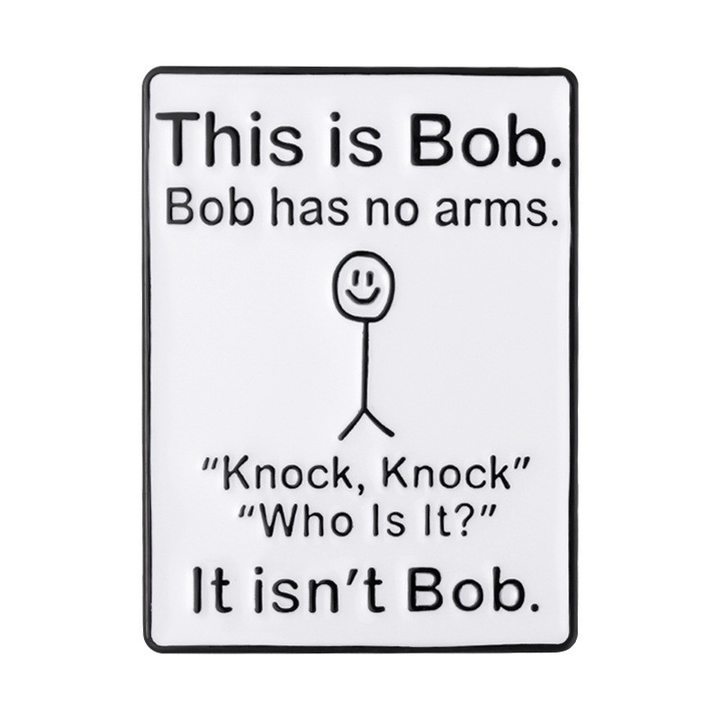 This is Bob—the "Bob with No Arms" doodle badge