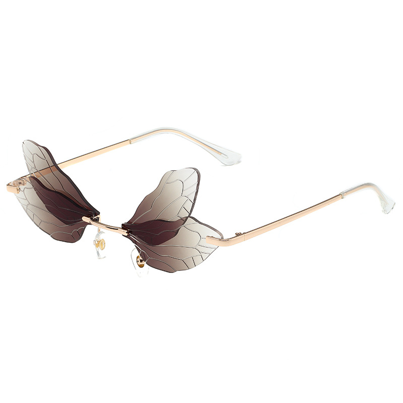 Dragonfly-wing gradient sunglasses