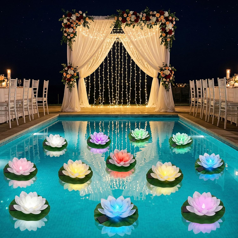 Waterproof Floating Lotus Light