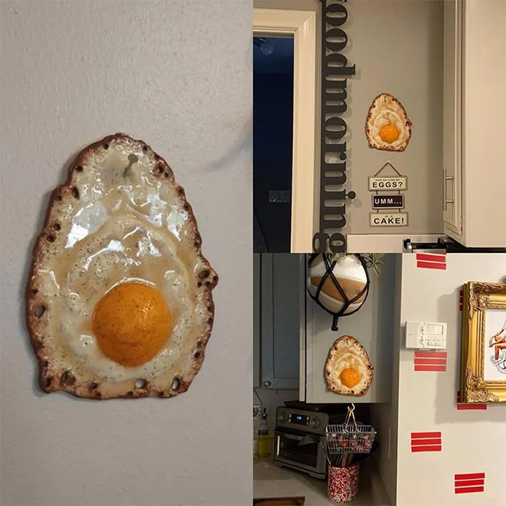 Fun Fried Egg Sculpture Decoration