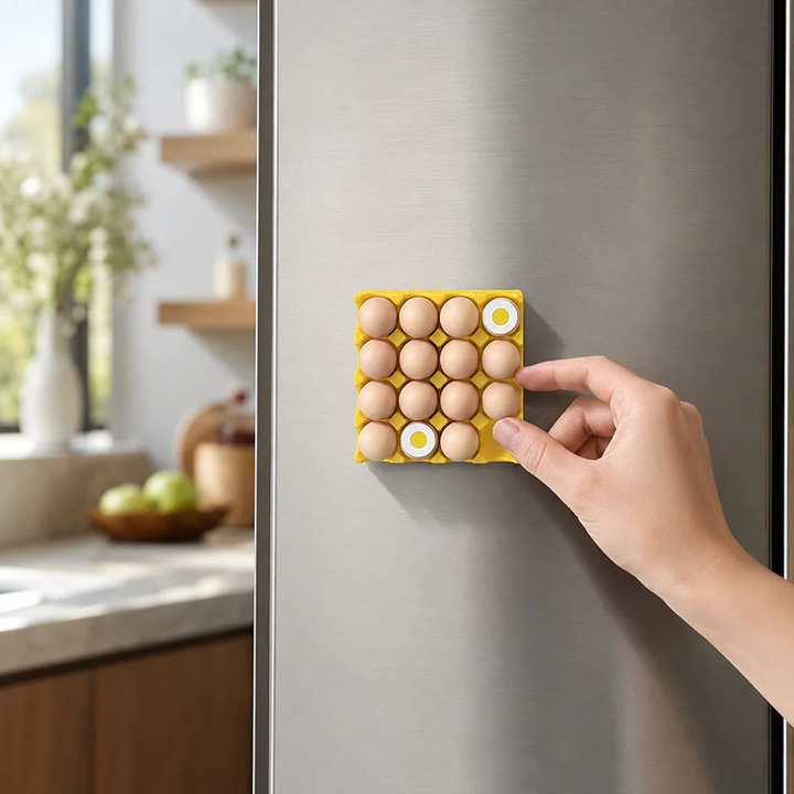 Individual egg-shaped refrigerator magnet decoration