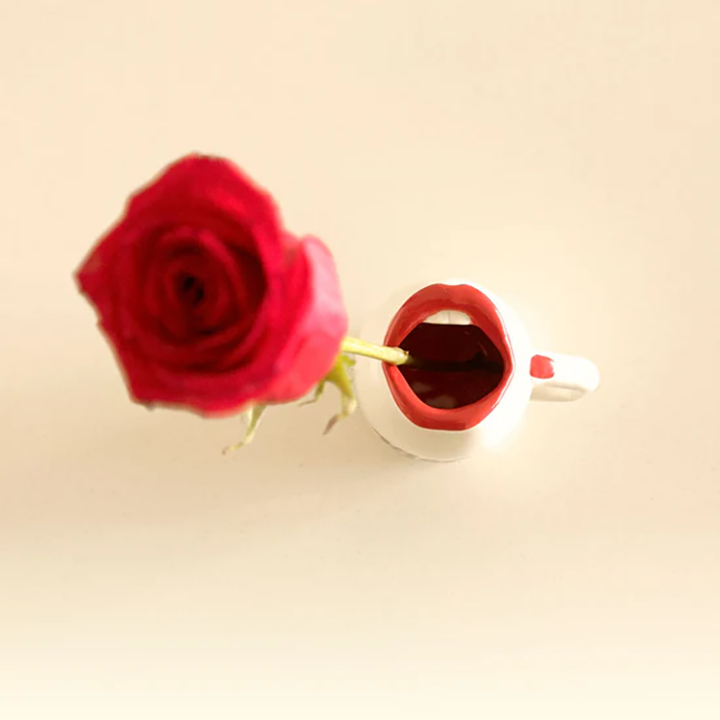 Handmade Ceramic Kissing Lip Cup