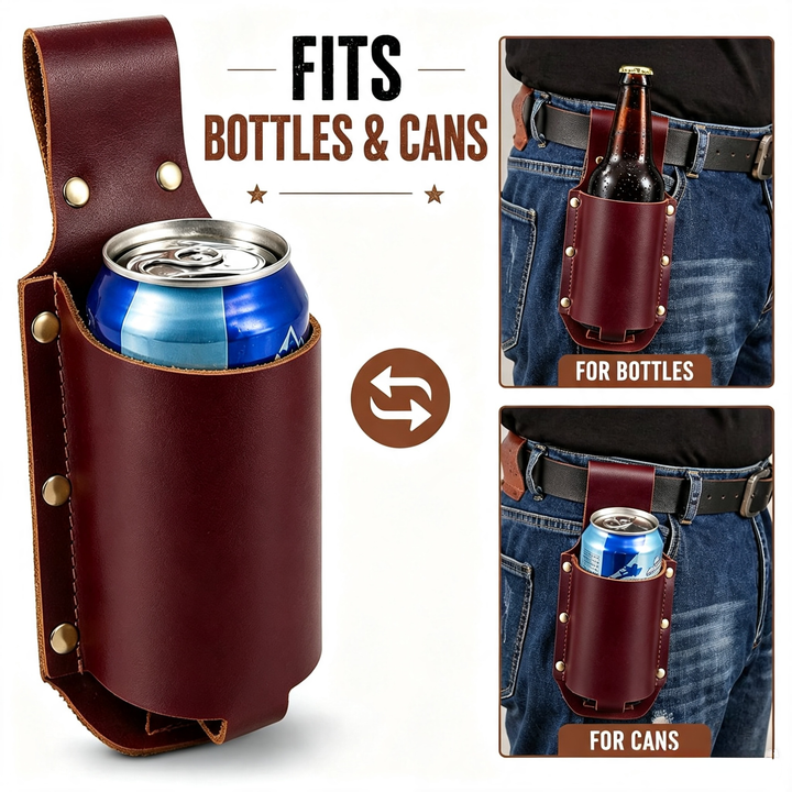 Waist-mounted beer card holder