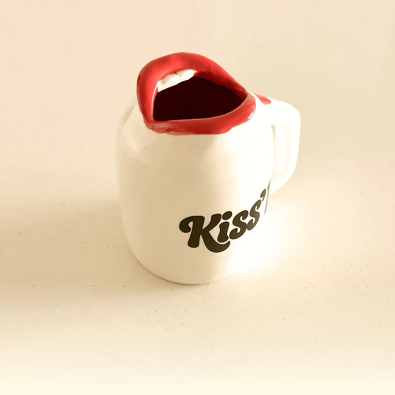 Handmade Ceramic Kissing Lip Cup