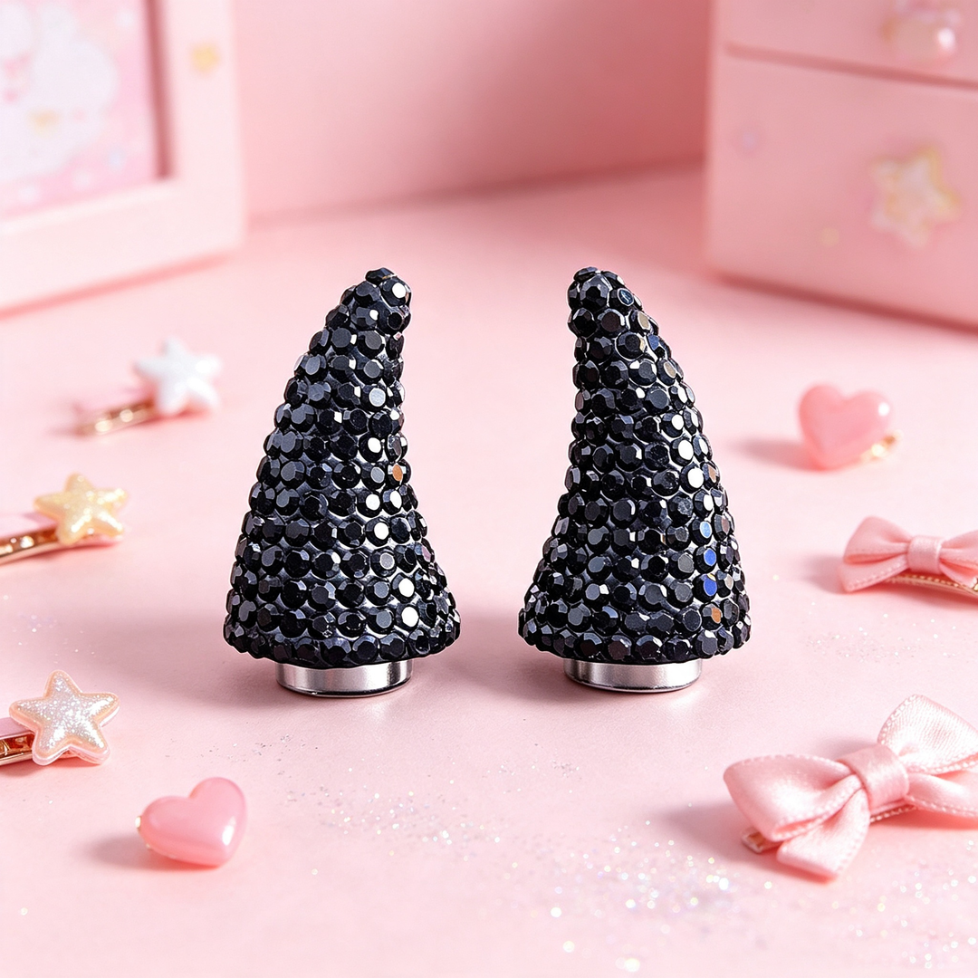 Rhinestone Magnetic Devil Horn Accessories