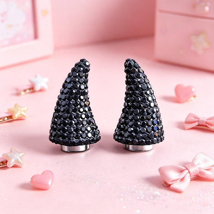 Rhinestone Magnetic Devil Horn Accessories