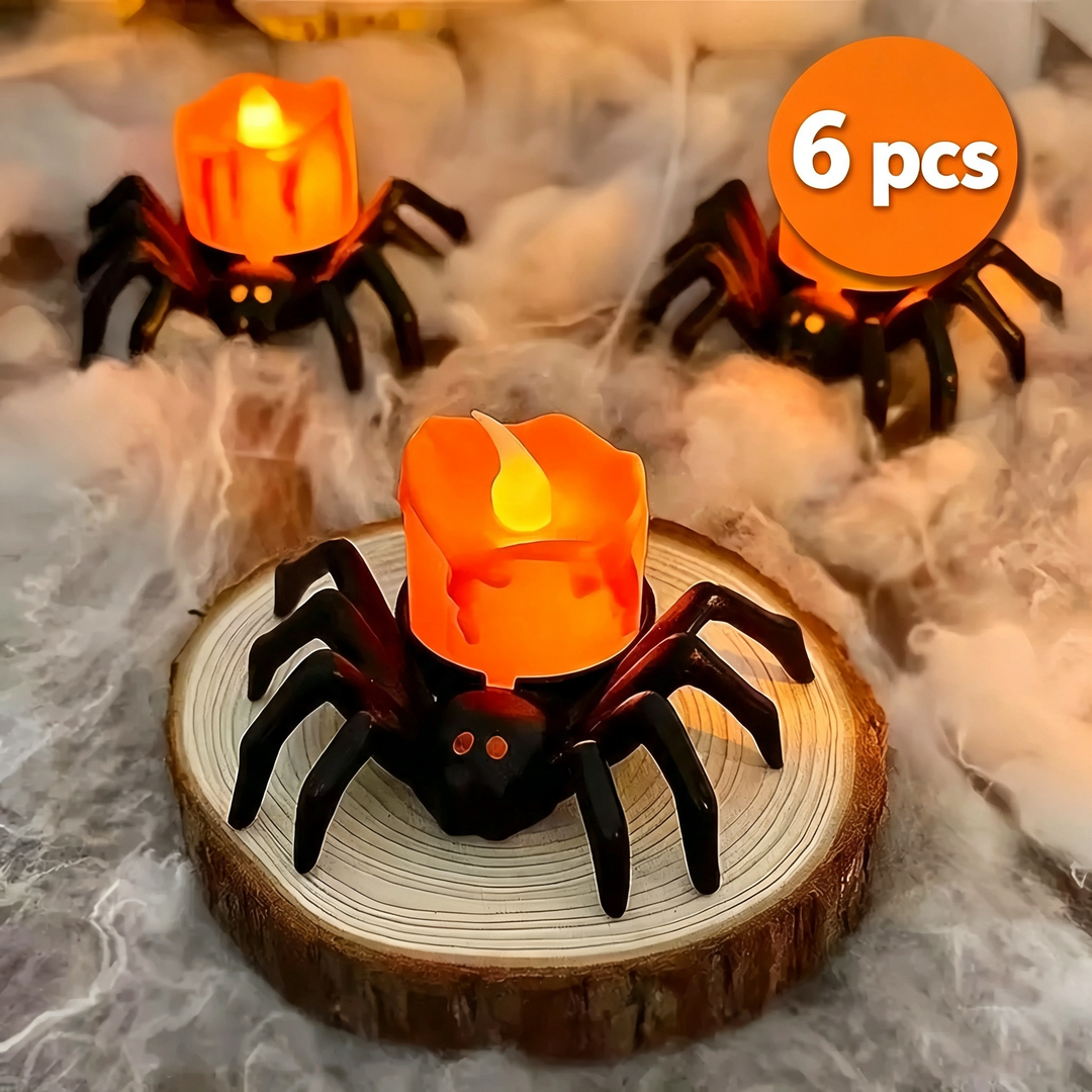 Halloween Spider Candle Light