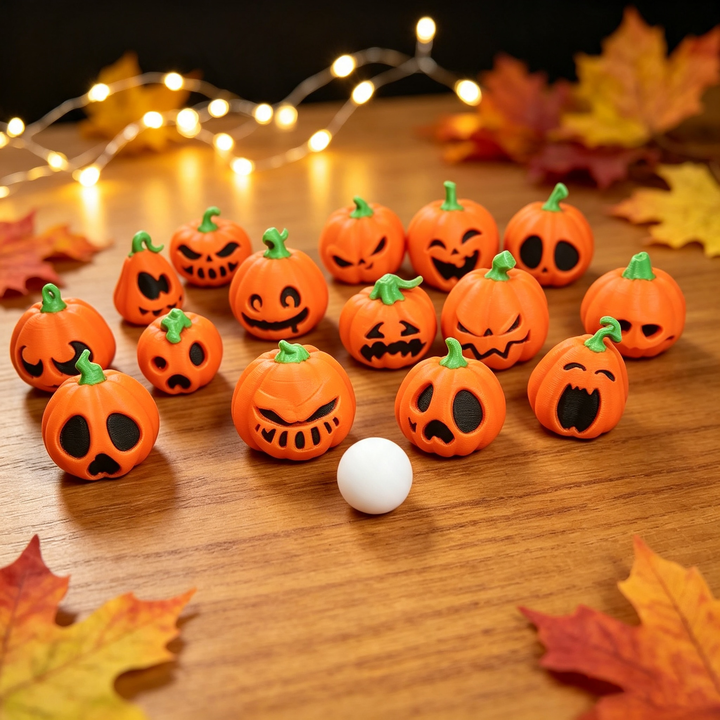 Funny and evil pumpkin ornaments