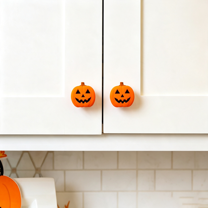 Pumpkin doorknob gloves